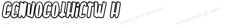 GenYoGothicTW H字体转换